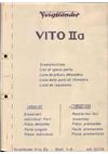 Voigtlander Vito 2 a manual. Camera Instructions.